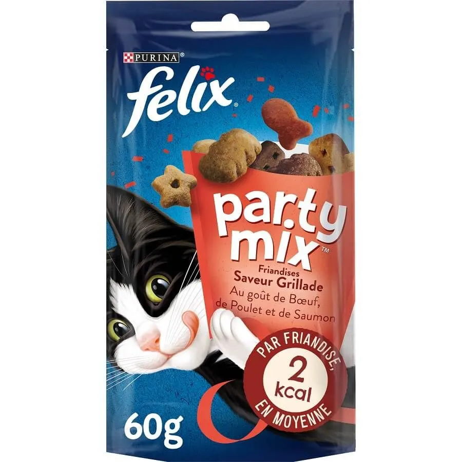 Felix Party Mix Saveur Grillade Chat 60 G – Image 2