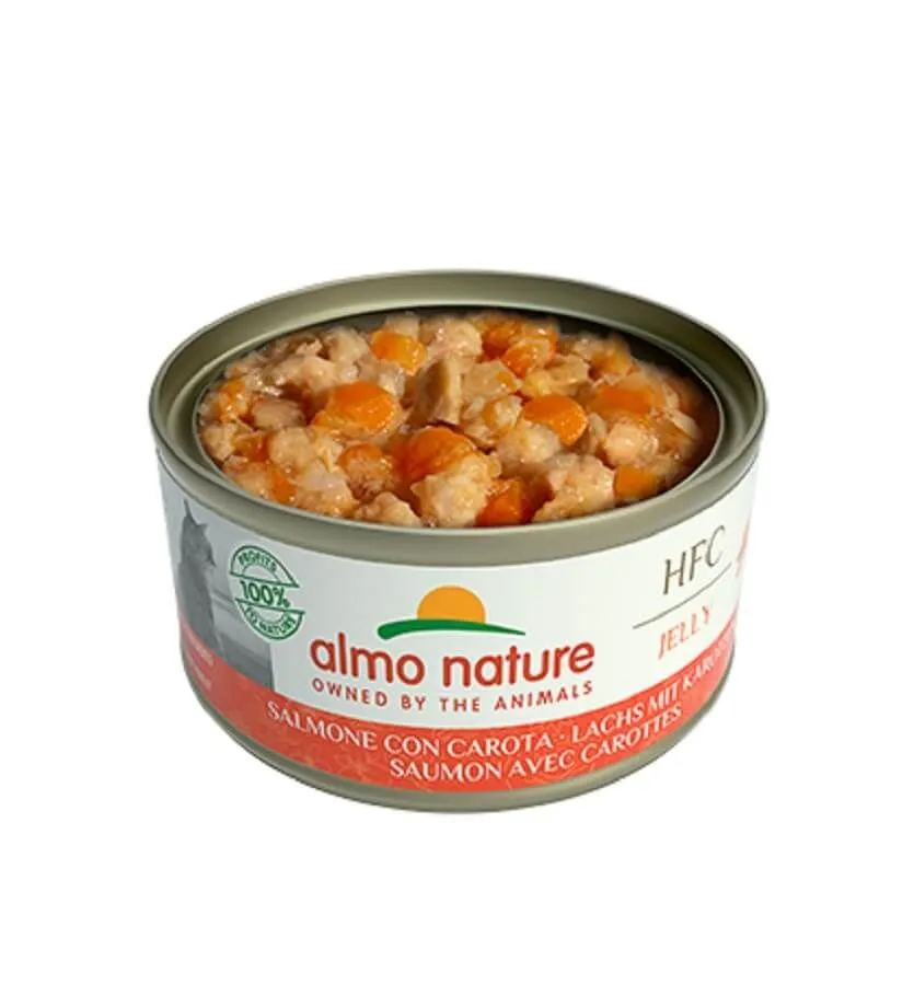 Almo Nature Chat Jelly HFC Saumon Carotte 24 X 70 G – Image 2