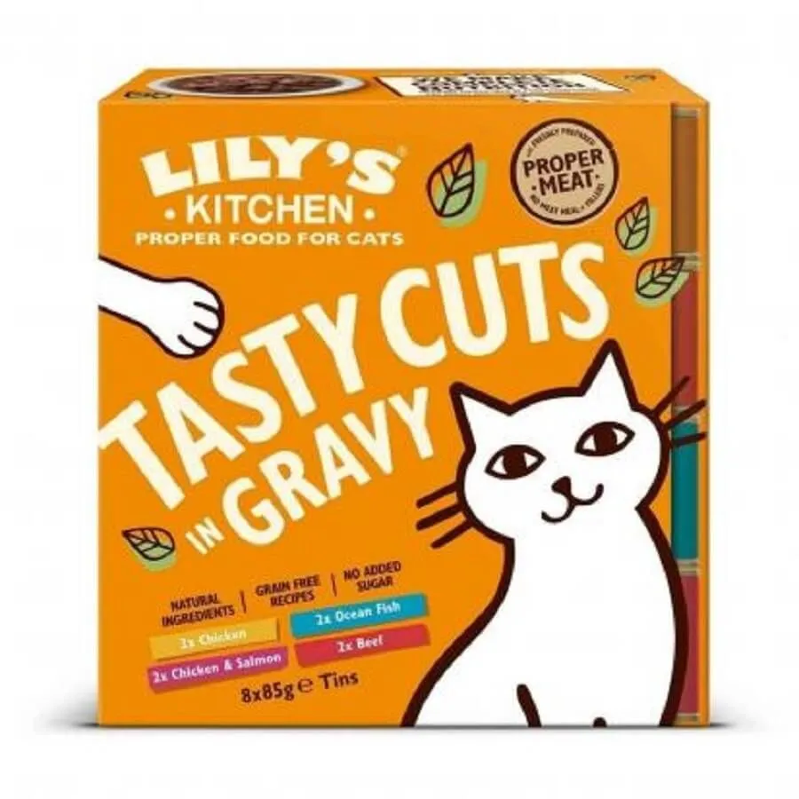Lily's Kitchen Lily's Kitchen Multipack Tasty Cuts Chat 8 X 85 G