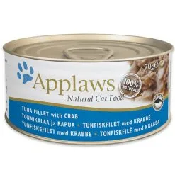 Applaws Boîte Chat Thon Crabe 24 X 70 G