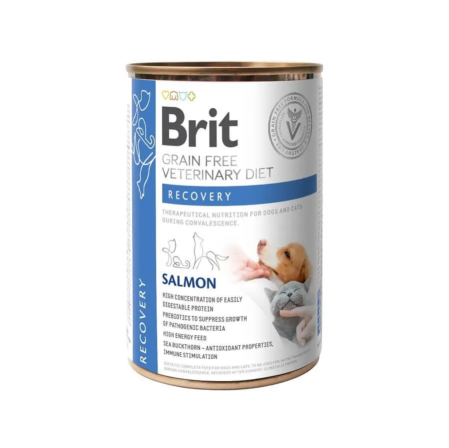 Brit Veterinary Grain Free Brit Vet Diet Dog & Cat Recovery Grain Free 6 X 400 G - Destockage