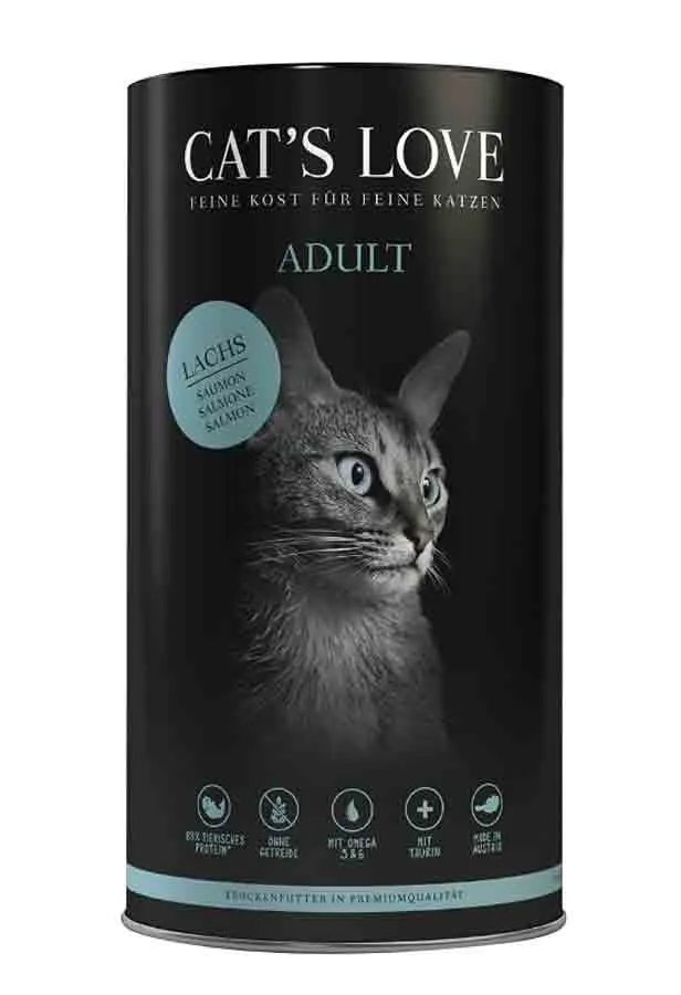 CAT'S LOVE Cat's Love Croquettes Adulte Au Saumon Sans Céréales Et Sans Gluten 1 Kg