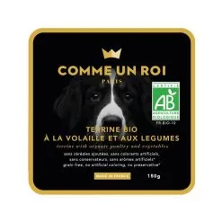 Comme Un Roi Chien Bio Volaille Légumes 11 X 150 G