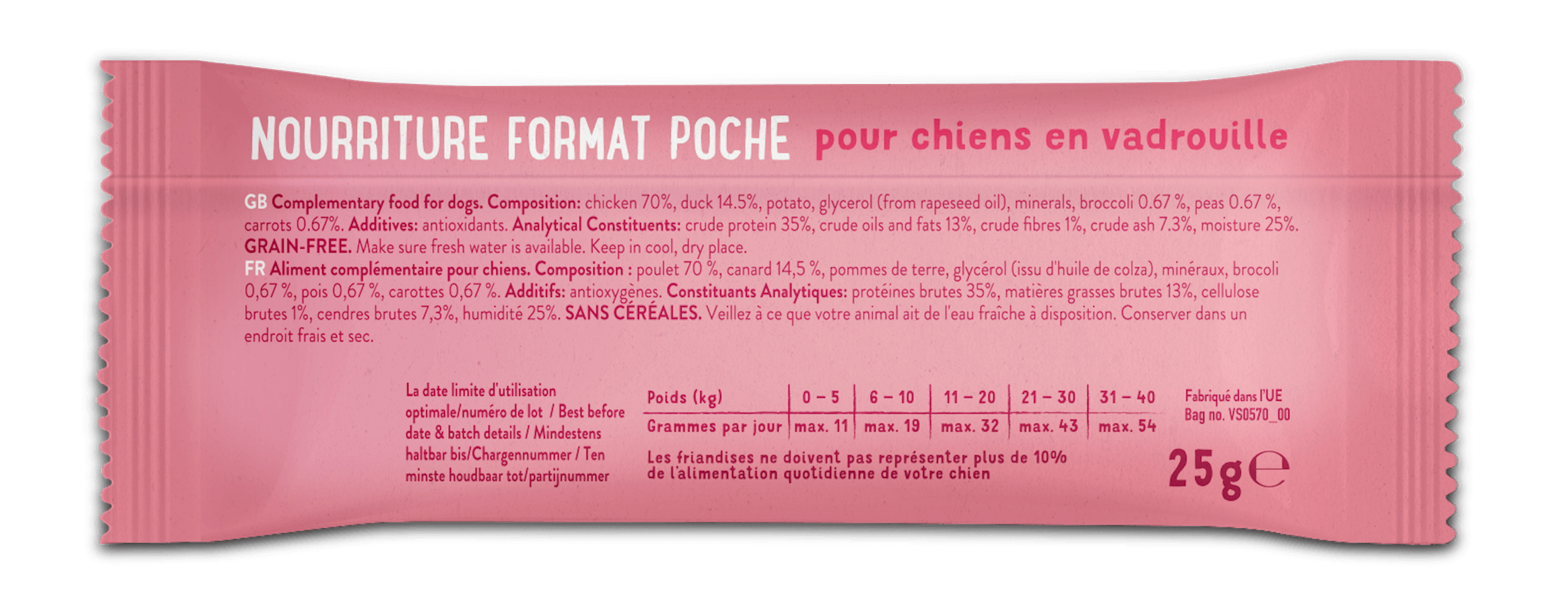 Edgard & Cooper Barre Pour Toutou Overbooké Au Canard Et Poulet 25 G – Image 2