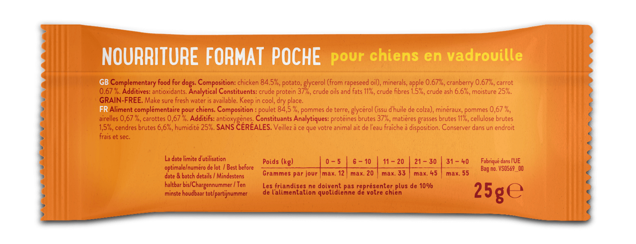 Edgard & Cooper Barre Pour Toutou Overbooké Au Poulet 25 G – Image 2