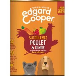 Edgard & Cooper Boite Poulet Et Dinde Chien Adulte 6x400 G