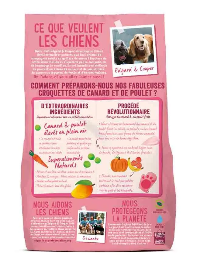 Edgard & Cooper Canard & Poulet Frais Sans Céréales Chiot 700 G – Image 2