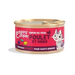 Edgard & Cooper Dinde & Poulet Chat Senior 18 X 85 G