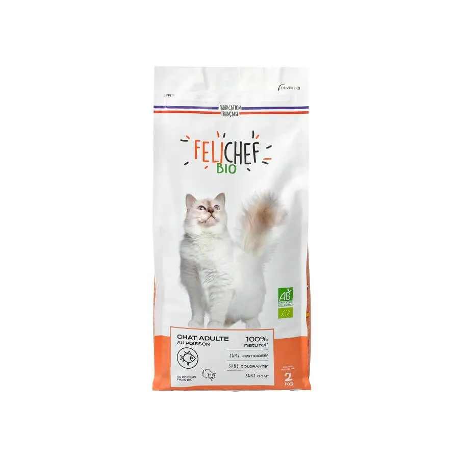 Felichef Croquettes BIO Chat Adulte Poisson 2 Kg