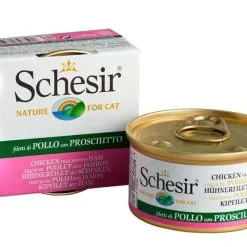 Schesir Filets De Poulet Avec Jambon En Gelée Pour Chat 14 X 85 G - Destockage