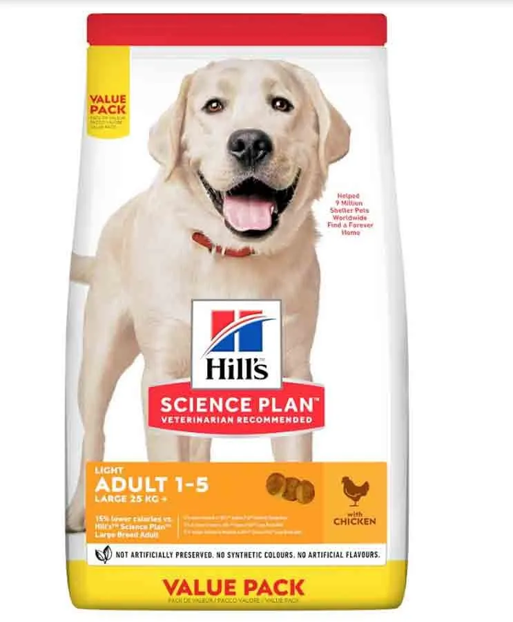 Hill's Science Plan Hill's Science Plan Canine Adult Light Large Au Poulet 18 Kg