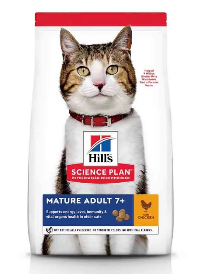 Hill's Science Plan Hill's Science Plan Feline Mature Adult 7+ Poulet 1,5 Kg