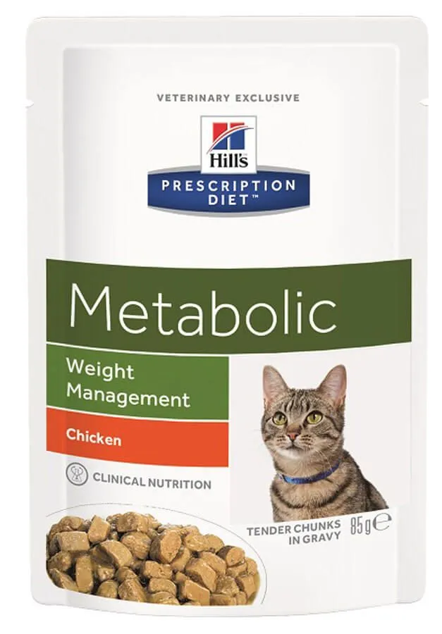 Hill's Prescription Diet Hill's Prescription Diet Feline Metabolic Sachets 12 X 85 Grs