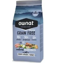 Ownat Grain Free Prime Senior Poulet Dinde Chien 3 Kg