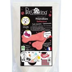 PetCooking Préparation Friandises Biscuits Betterave Pour Chien 200 G