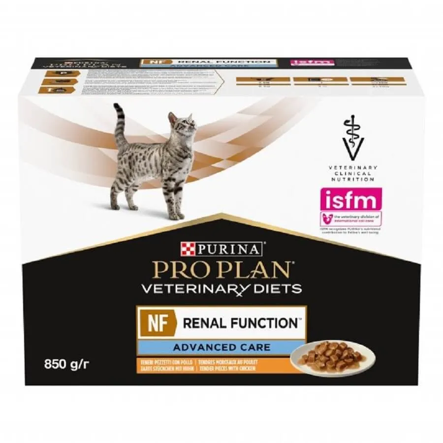 Purina Proplan PPVD Chat Rénal NF Advanced Care Poulet 10 X 85 G
