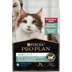 Purina Proplan Cat LiveClear Sterilisé Senior Dinde 2,8 Kg
