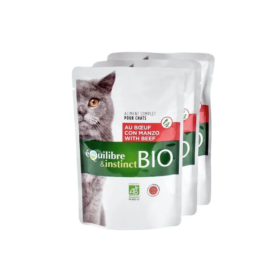 Equilibre & Instinct Bio Boeuf Pour Chat 22 X 100 G – Image 2