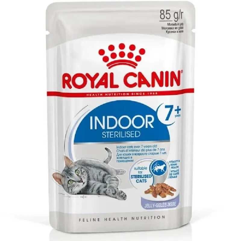 Royal Canin Feline Health Nutrition Indoor 7+ Gelée 12 X 85 G