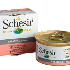 Schesir Saumon Naturel Pour Chat 14 X 85 G