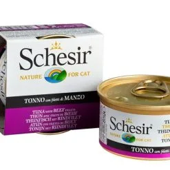 Schesir Thon Filet Boeuf En Gelée Pour Chat 14 X 85 G