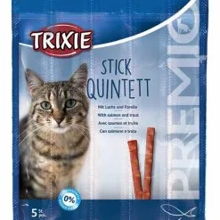 Trixie Premio Stick Quintett Avec Saumon Et Truite Pour Chat 5 X 5 G