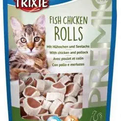 Trixie Premio Fish Chicken Rolls Pour Chat 50 G
