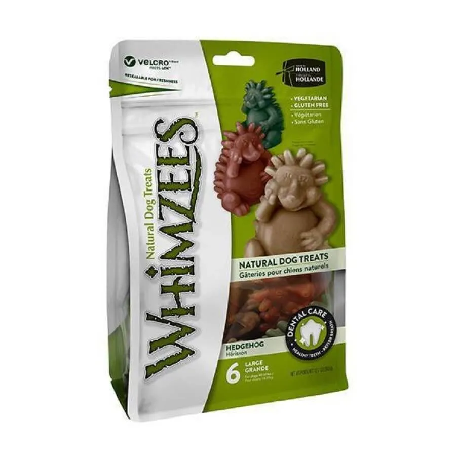 Whimzees Friandise Végétale Hérisson Chien L X6