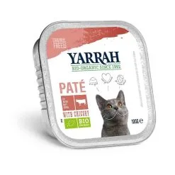 Yarrah Bio Pâté De Boeuf à La Chicorée Pour Chat 16 X 100 G