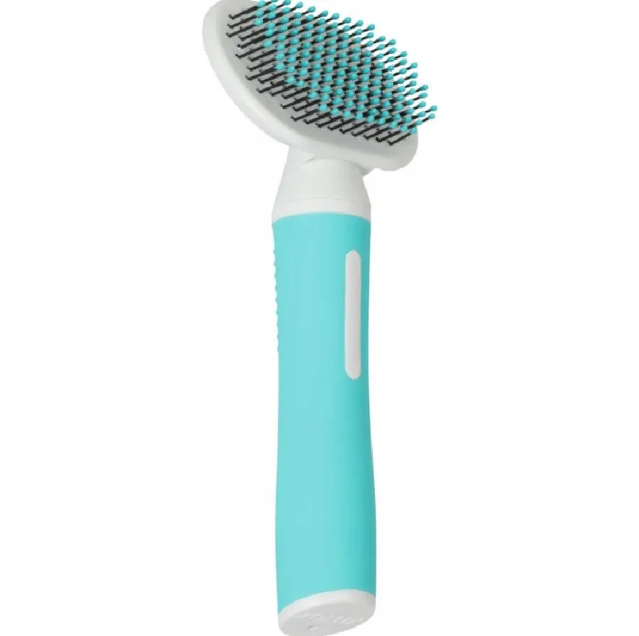 Zolux Anah Brosse Slicker Doux Puppy Bleu – Image 2