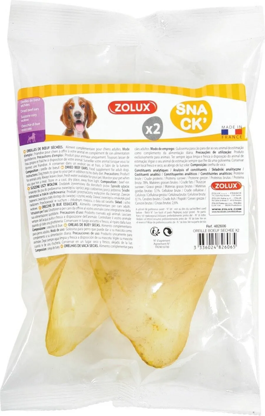 Zolux Oreille De Boeuf Séchée X 2